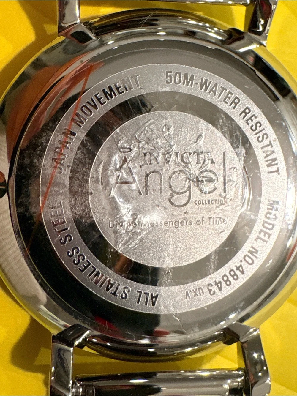 Invicta Pink Dial Silver Mesh Bracelet Watch